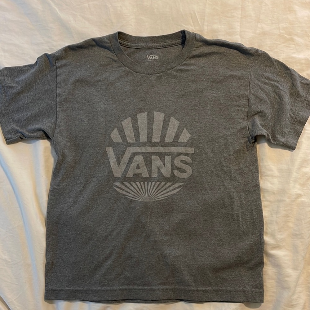 Vans grey kids large shirt.